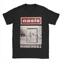 O-Oasis Rock Band T-Shirt Men British Music Albums Leisure Pure Cotton Tee Shirt O Neck Short Sleeve T Shirts 4XL 5XL Clothes S