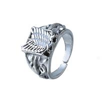 Anime Attack on Titan Wings of Liberty Enamel Ring for Women Men Rose Sword Flag Finger Metal Rings Fans Cosplay Party Jewelry resizable