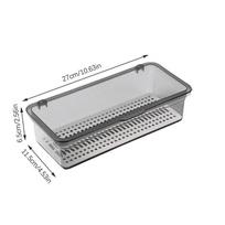 Mask Storage Box Dustproof Transparent Desktop Finishing Sundries Storage Box