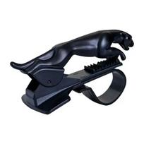Puikus „Jaguar Cheetah HUD“ automobilio telefono laikiklis „Leopard“ mobiliojo telefono GPS stovas 360 laipsnių tvirtinimo reguliuojamas spaustuko laikiklio priedai juoda
