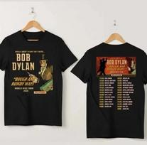 Bob Dylan 2026 Rough and Rowdy Ways Tour Hoodies arba T-shirts Grynos medvilnės Poros stiliaus Visų sezonų Streetwear marškinėliai S