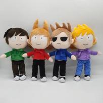 4 vnt./rinkinys Tom Eddsworld pliušiniai žaislai Mielas Tord Eddsworld figūrėlės pliušinės lėlės Kūdikio minkšti minkšti žaislai Pagalvės vaikams Kalėdinės dovanos balta