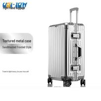 USHOW TRAVEL Metalinis aliuminio lydinio lagaminas 20 inches
