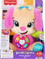 Interaktyvus žaislas, šuo Fisher Price Laugh & Learn Smart Stages Sis, EN, rožinė sp.