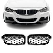 Diamond Priekinės Grotelės, komplektas skirtas BMW F30 / F31, juodos blizgios