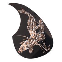 Professional 41  Folk Guitar Pickguard Self-adhesive PVC Pick Guard Sticker Drop-shaped Pickguard juoda
