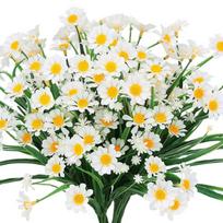 12 Bundles Artificial Daisies Flowers 7 Colors Fake Flowers for Outdoor and Indoor Decorative Artificial Flowers in Vase balta