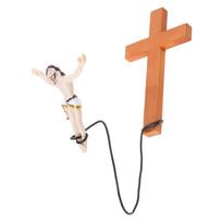Wall Hanging Bungee JumpingJesus Cross, Religious Decorative Art Brave Belief Display Ornament Resin Wall Decoration 1