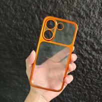 For POCO X8 Pro Case Hard PC Clear Ultra-thin Simple Anti-fall Protection Phone Cover For Xiaomi POCO X8Pro Max 5G Shell Bumper Poco X8 Pro oranžinė