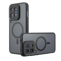 Shockproof Phone Case For VIVO iQOO 15 Ultra Magnetic Wireless Charging Soft TPU Frame Translucent Matte Plastic Cover Fundas VIVO iQOO 15 Ultra juoda