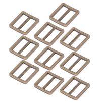 10pcs Glossy Finish Tri-Glide Slide Buckle Durable Metal Adjustable Buckle  DIY Project