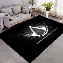 Assassin's Creed Keli Pagrindiniai Veikėjai Plotas Kilimas Tamsaus Miško Fonas Neslystantis Grindų Kilimėlis Plaunamas Žaidimų Kilimas Žaidėjui Miegamasis Vyriškas Kampelis Namų Dekoras 40x60cm( 15x23in ) gray