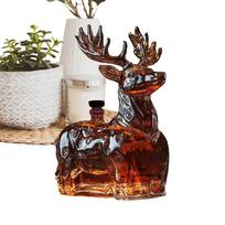 Stumbro viskio stiklo butelis 120 ml Elnio viskio stiklo butelis Alkoholio dekanteriai Namų dekoras Vyrams Kalėdos Gimtadienio šventė CHINA