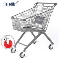 Haisidike 100L Supermarket Shopping Cart with Child Seat