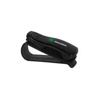 AAAAO1 Car Accessories Sun Visor Glasses Clip Card Ticket Holder Organizer For Skoda Yeti Kamiq Kodiaq Karoq Rapid Octavia Fabia Superb