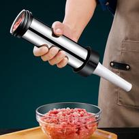 Manual Sausage Filling Machine Set Meat Stuffer Filler 4 Nozzles Make Sausage Machine Homemade Kitchen Cooking Tool one size