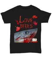 Love Bites, Funny Meme Shirt, Funny Shark Novelty Unisex, Premium, Youth T-Shirt 4XL
