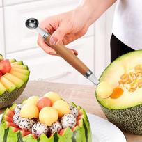 Watermelon Ball Scoop Fruit Spoon Ice Cream Sorbet Stainless Steel Double-end Cooking Tool Kitchen Accessories Gadgets China Mainland