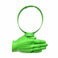 Hair Hoop Palm Sun Visor Headband Funny PLA Right Hand Sun Hat Adjustable Detachable Sun Protection Quirky Hairband žalia