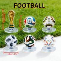 2026 m. Pasaulio futbolo čempionato besisukanti stovima stovinti figūra, trofėjaus kopija, stalo dekoracija, kolekcionuojama dovana auksinė