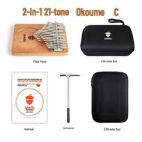 Fruit Magician 34-Key Double Layer Kalimba with 21 Tone Upgrade and 17 in 1 Features