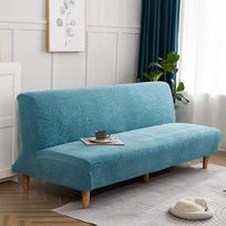 „Levivel“ sofos lovos užvalkalas Universalus berankis sulankstomas sėdynės užvalkalas, tamprus užvalkalas Pigūs sofos užvalkalai, elastingi Futon spandex užvalkalai X (120-150cm) mėlyna
