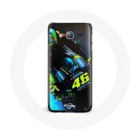 Coque pour Samsung Galaxy J7 Valentino Rossi Pilote de course Moto GP