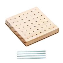 Kvadratinės nėrimo blokavimo lentos „pasidaryk pats“ keramikos, molio pagrindo kištukinės lentos, mezgimo lentos pagalvės užvalkalas 10x10cm