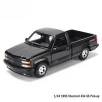 Meichi Pav. 1:24 1993 Chevrolet 454 SS Pikapas Transportavimo priemonės Imitacija Lydinio Automobilio Modelis Amatai Papuošalai Kolekcija Žaislas Berniuko Gimtadienio Dovana juoda