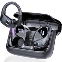 GDLYL HD65 TWS Bluetooth V5.4 Ausinės Belaidės LED Skaitmeninis Ekranas Ausinės Triukšmo Slopinimas Atsparios Vandeniui Ausinės Naujos juoda
