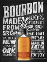 Bourbon Retro Metal PlaqueSign Pub Bar Man Cave Novelty GiftAluminum 20x30cm（7.8x11.8inch）