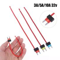 12V 10A 15A 20A Automobilio saugiklių laikiklis Pridėkite grandinę TAP adapteris Mini ATM APM ašmeninis MINI Paprastas saugos įrenginys 20A