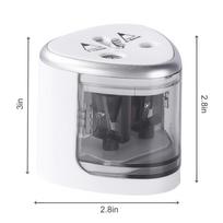 Electric Pencil Sharpener Automatic Double Holes Pencil Sharpener Cute School Supplies For 6-12mm