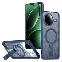 Military Anti-fall Cooling Hole Design Magnetic Case For Xiaomi Poco F7 Ultra Redmi K80 Pro Metal Bracket TPU Acrylic Back Cover Poco F7 Pro