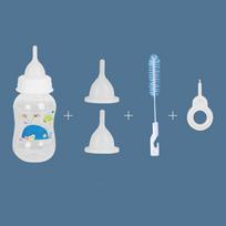 150ML Pet Milk Bottle Anti Choking Cartoon Kitten Feeding Bottle Bite Resistant with Scale Bady Cat Milk Feeder