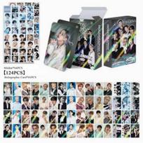 Stray Kids Holografinių nuotraukų kortelių ir lipdukų rinkinys (124 VNT) – K-Pop Kolekcionuojamos Kortelės Dienoraščiui, Dekoravimui & Dovanoms