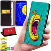 Etui Typu Portfel Do Xiaomi Redmi 15C 5G 173Mm / Poco C85 - Pokrowiec Bluemoon Nadruk + Szkło 9H