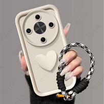 For Honor Magic 8 Lite Case Honor Magic 8 Lite Phone Case Honor Magic 8 Lite Honor Magic 8  3D Love Heart Hnad Strap Back Cover Honor X9D&Case & Strap