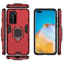 For Huawei P40 P 40 Pro Case Armor PC Cover Metal Ring Holder Phone Case For Huawei P40 Pro+ Plus Cover Shockproof Hard Bumper Huawei P40 Pro