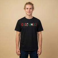 Ciao Amici Hello Friend Italian Flag Colors T-shirt | Cute Italian Ciao Tee 3XL