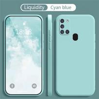 For Samsung A22 Galaxy A21S A31 A41 A51 A71 Bumper Cases Soft Protection Back Cover Fashion Shockproof Liquid Silicone Case For A13 4G