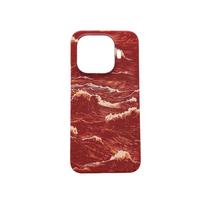 For Xiaomi 15T 15T Pro phone case, wave pattern, borderless design, ultra-thin feel xiaomi 15T Pro raudona