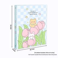 A4 Loose-Leaf Binder: 4-Hole O-Ring Storage for Office Documents & Test Papers