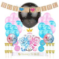 36-inch Gender Reveal Balloons: Boy or Girl Printed Set