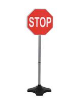 Įspėjamasis STOP ženklas su stovu