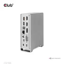 Nešiojamųjų kompiuterių prijungimo stotelė Club3D CSV-1568, USB-C, 120W