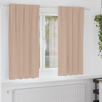 Užuolaidos su žiedais blokuojančios šviesą 2 pcs Taupe