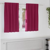 Užuolaidos su žiedais blokuojančios šviesą 2 pcs Vyno raudona