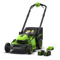 Akumuliatorinė savaeigė vejapjovė Greenworks LM5104SA3; 40 V; 51 cm; 2x5,0 Ah akum.
