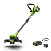 Akumuliatorinė žoliapjovė Greenworks ST3002A1; 24 V; 30 cm; 1x2,0 Ah akum.